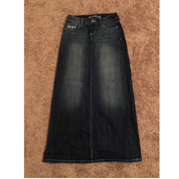 maurices denim skirt